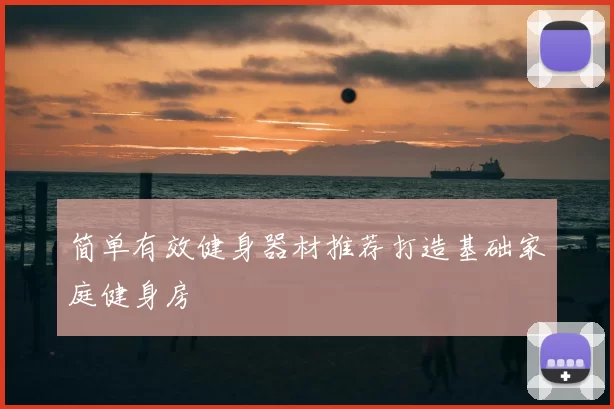 简单有效健身器材推荐打造基础家庭健身房