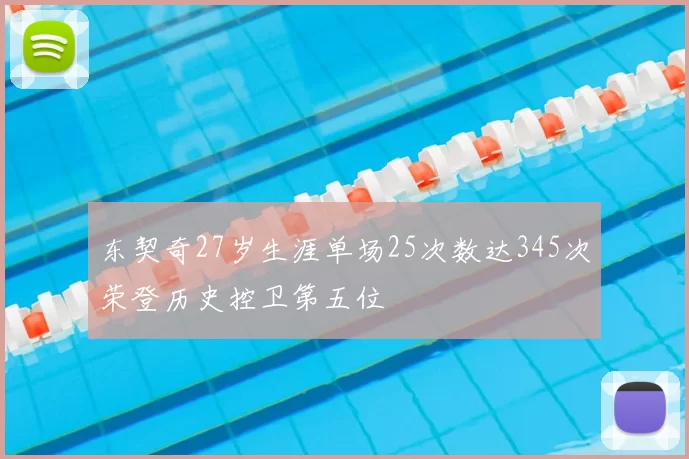 东契奇27岁生涯单场25次数达345次荣登历史控卫第五位