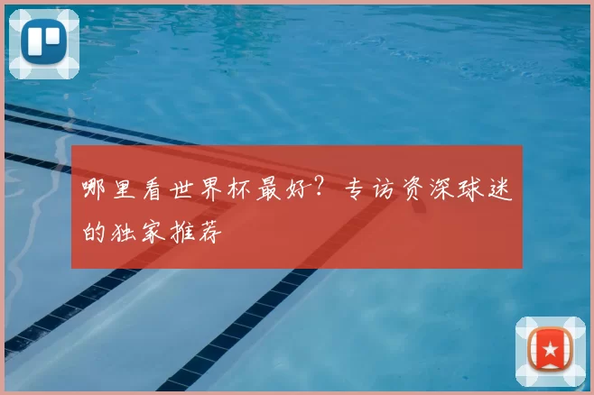 哪里看世界杯最好?专访资深球迷的独家推荐