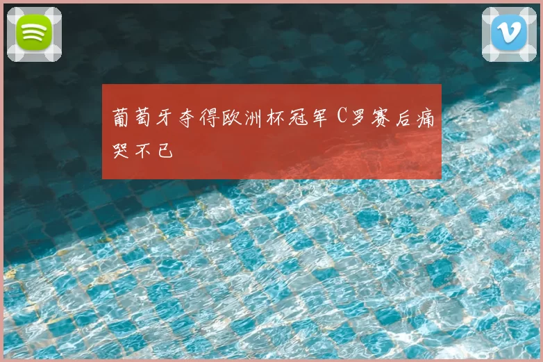 葡萄牙夺得欧洲杯冠军 C罗赛后痛哭不已
