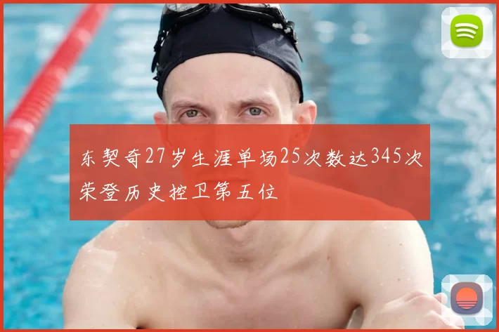 东契奇27岁生涯单场25次数达345次荣登历史控卫第五位